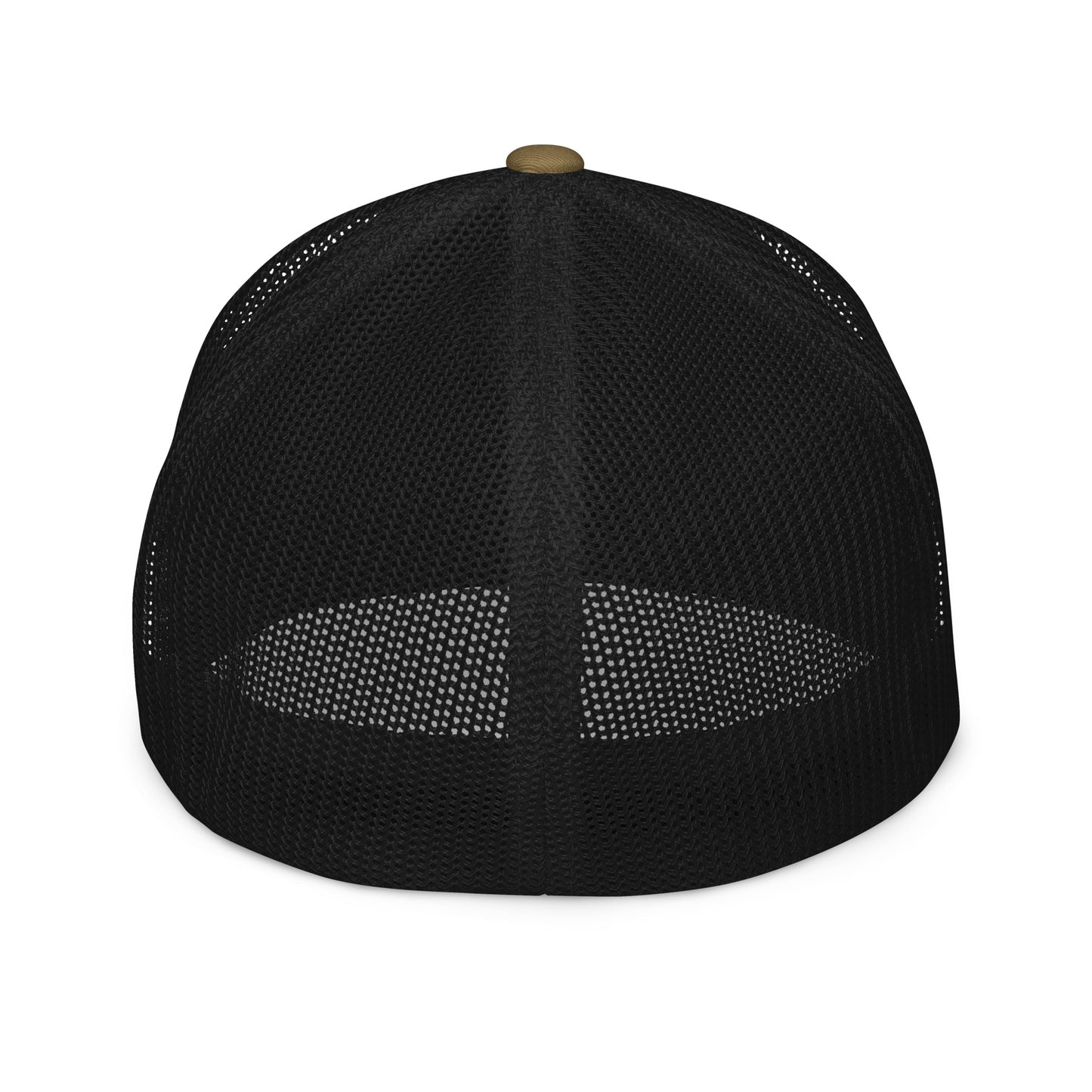 Coastline America Minimalist Trucker Hat - Premium Embroidered Closed-Back Mesh Cap - Classic Stealth Black Design